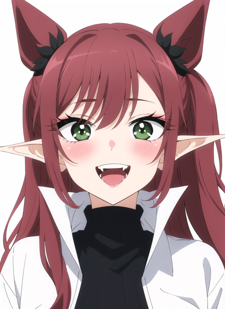 3978521386-3357242140-bisquedoll anime style, 1girl, fangs, green eyes, hair ornament, hair scrunchie, light blush, long hair, looking at viewer, open.png